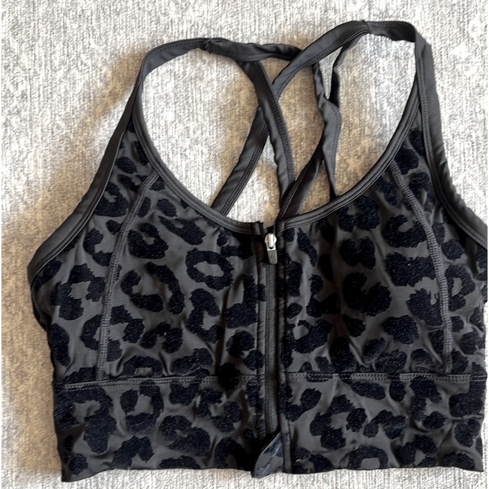 Balance athletica bra size small flocked cheetah